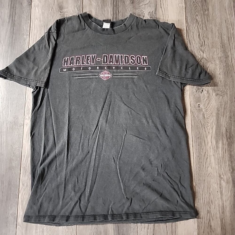 Harley-Davidson Shirt Mens L Media PA Motorcycle Grey